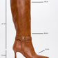 Melinka - Cognac Pointed Toe High Heel Boot (Women)