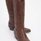 Liana - Brown Block Heel Western Boot (Women)