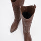 Liana - Brown Block Heel Western Boot (Women)