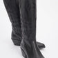 Liana - Black Block Heel Western Boot (Women)