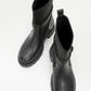 Elena - Black Flat Belted Boot (Women)
