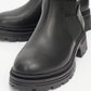 Elena - Black Flat Belted Boot (Women)