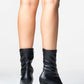 Thalin - Black Pointed Toe Side-Zip Stiletto Heel Boot (Women)