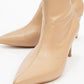 Thalin - Beige Pointed Toe Side-Zip Slim Heel Boot (Women)