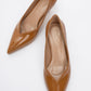 Eupho - Cognac Patent Low Heel Pump (Women)