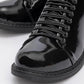 Festy - Black Patent Elastic Lace-Up Casual Shoe (Women)