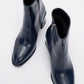 Maura Block Heel Boot Navy