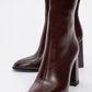 Decer - Burgundy Heeled Boot (Women)