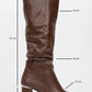 Vianella - Brown Gusset Block Heel Boot (Women)