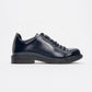 Festy - Navy Patent Elastic Lace-Up Casual Shoe (Women)