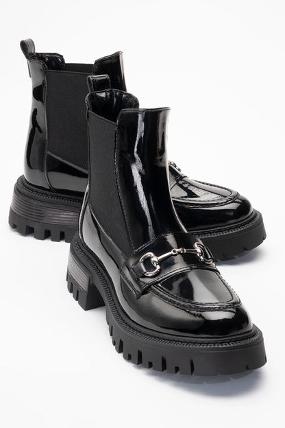 Vesper Chelsea Black Patent