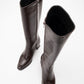 Paradis - Brown Block Heel Knee-High Boot (Women)