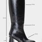 Paradis - Black Block Heel Knee-High Boot (Women)