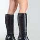 Paradis - Black Block Heel Knee-High Boot (Women)