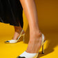 Jubez - White Patent Slim Heel Pump (Women)
