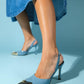 Jubez - Blue Patent Slim Heel Pump (Women)