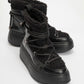 Dila Black Fur-Lined Winter Boot (Women)