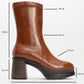Beck - Tan Platform Heel Boot (Women)