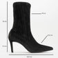 Thalin - Black Slim Heel Pointed Toe Boot (Women)