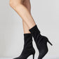 Thalin - Black Slim Heel Pointed Toe Boot (Women)