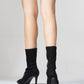 Thalin - Black Slim Heel Pointed Toe Boot (Women)
