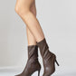 Thalin - Brown Pointed Toe Side Zip Slim Heel Boot (Women)