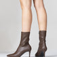 Thalin - Brown Pointed Toe Side Zip Slim Heel Boot (Women)