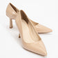 Calse - Dark Beige Patent Heeled Shoe (Women)