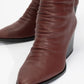 Laval - Burgundy Back-Zip Block Heel Boot (Women)