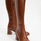 Paradis - Cognac Block Heel Knee-High Boot (Women)