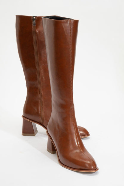 Paradis Knee-High Boot Cognac Brown