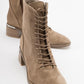 Gigi - Cognac Suede Genuine Leather Boot (Women)