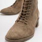 Gigi - Cognac Suede Genuine Leather Boot (Women)