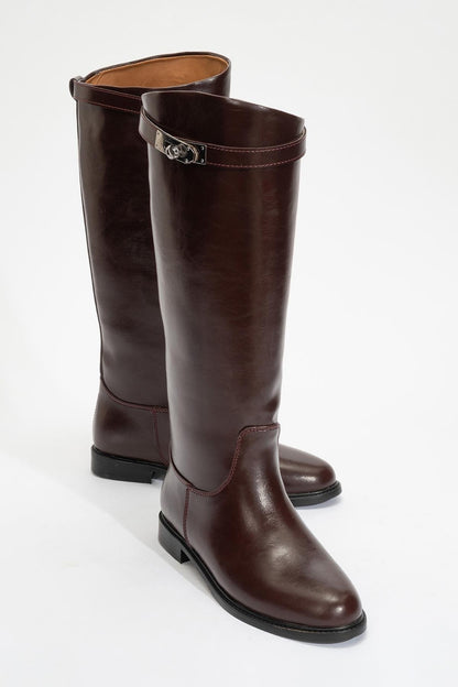 Yoko Riding Boot Burgundy