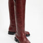 Alaska Burgundy Pattern Western Boot (Women)
