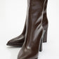 Lepa - Brown Chunky Heel Over-The-Knee Boot (Women)