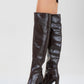 Lepa - Brown Chunky Heel Over-The-Knee Boot (Women)