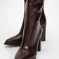Lepa - Burgundy Chunky Heel Over-The-Knee Boot (Women)