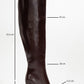 Lepa - Burgundy Chunky Heel Over-The-Knee Boot (Women)