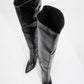 Lepa - Black Chunky Heel Over-The-Knee Boot (Women)
