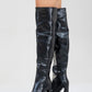 Lepa - Black Chunky Heel Over-The-Knee Boot (Women)