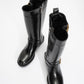 Grand - Black Gold Buckle Mid-Calf Boot (Women)