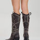 Draga - Brown Studded Block Heel Knee-High Boot (Women)