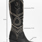 Draga - Black Studded Block Heel Knee-High Boot (Women)
