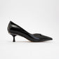Eupho - Black Patent Platinum Low-Heel Shoe (Women)