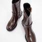 Fies Burgundy Buckled Boot (Women)