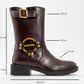 Fies Burgundy Buckled Boot (Women)