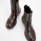 Stone - Cognac Buckled Elastic Zip Ankle Boot (Women)