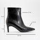 Noya - Black Pointed Toe Slim Heel Boot (Women)