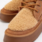 Tyson - Tan Suede With Fur Chunky Lace-Up Sport Boot (Women)